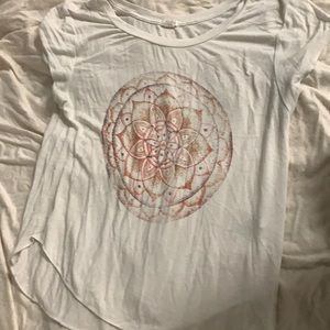 Orange & purple mandala shirt